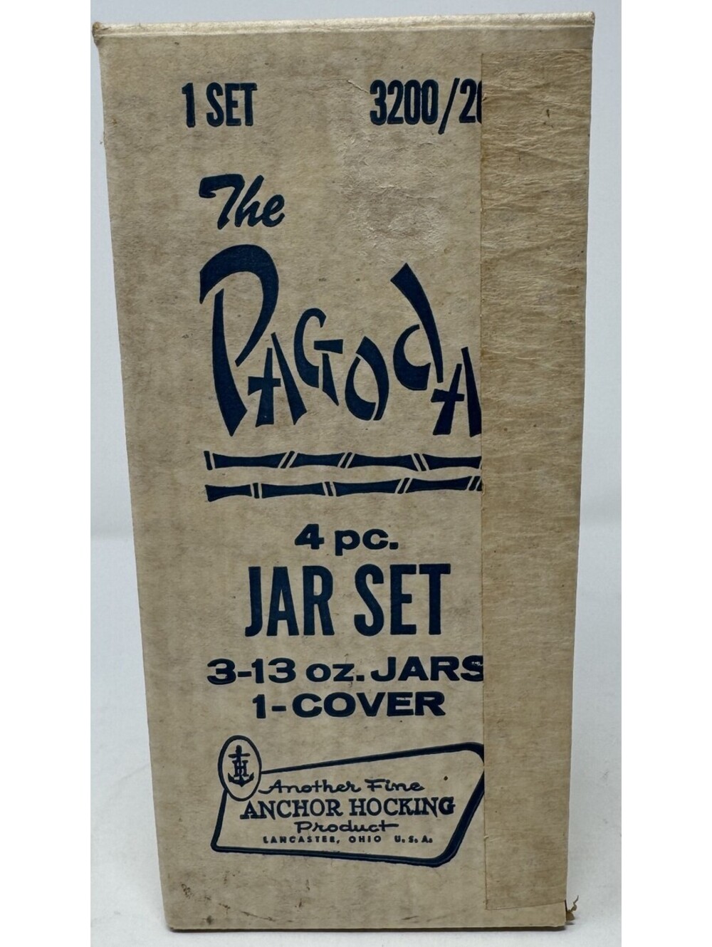 ANCHOR HOCKING 4 PIECE JAR SET 3-13 OZ. JARS AND 1 COVER